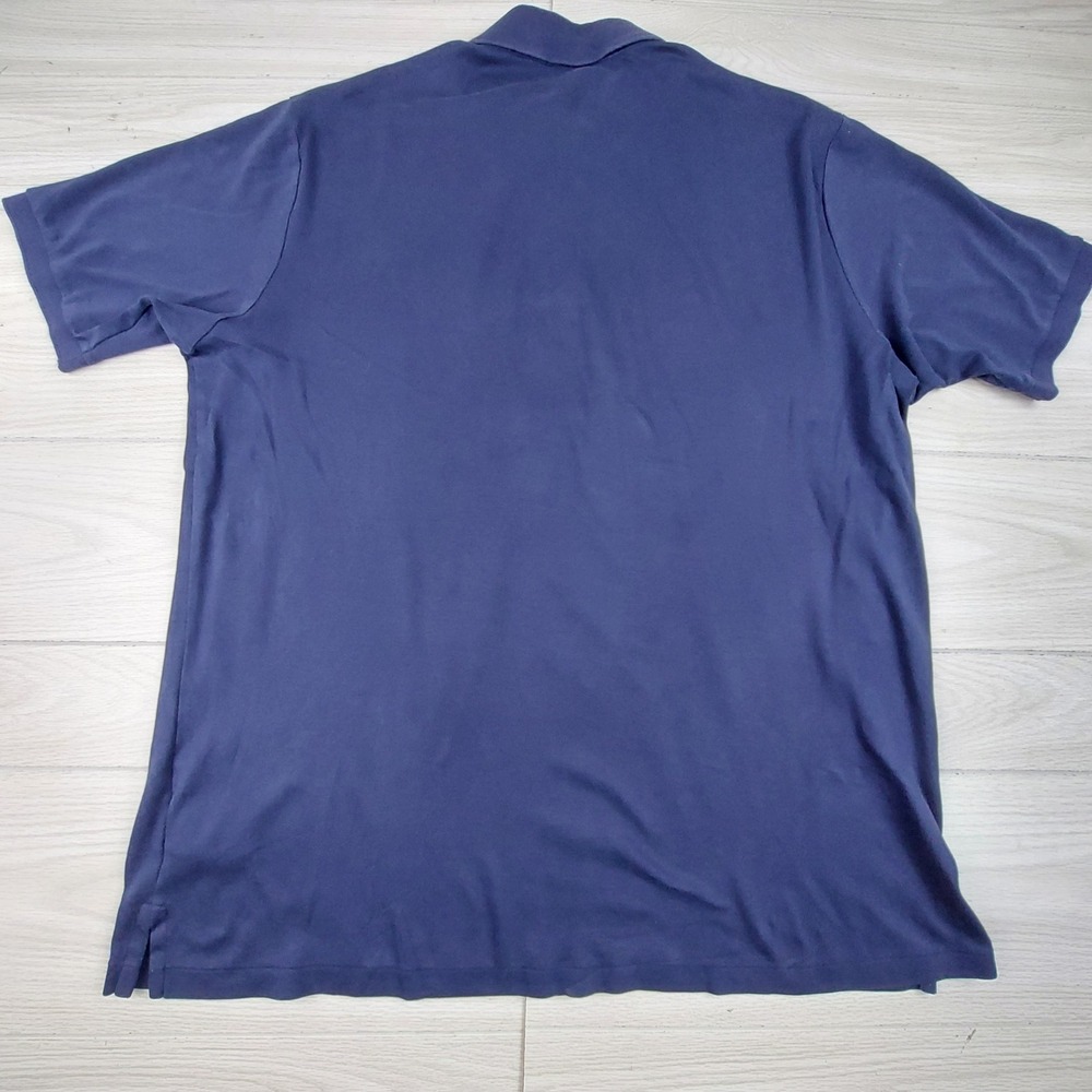 Polo Ralph Lauren Shirt Mens 2XLT Navy Blue Cotton Big & Tall Preppy Minimalist - Picture 3 of 7